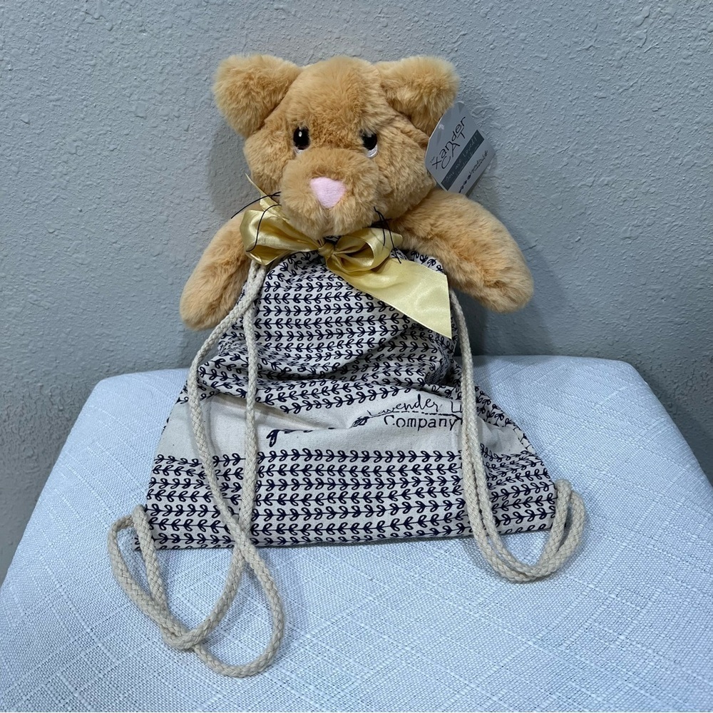 Lavender Life Xander Cat Plush Therapy Microwavable Stuffed Cuddle Toy NWT NEW!